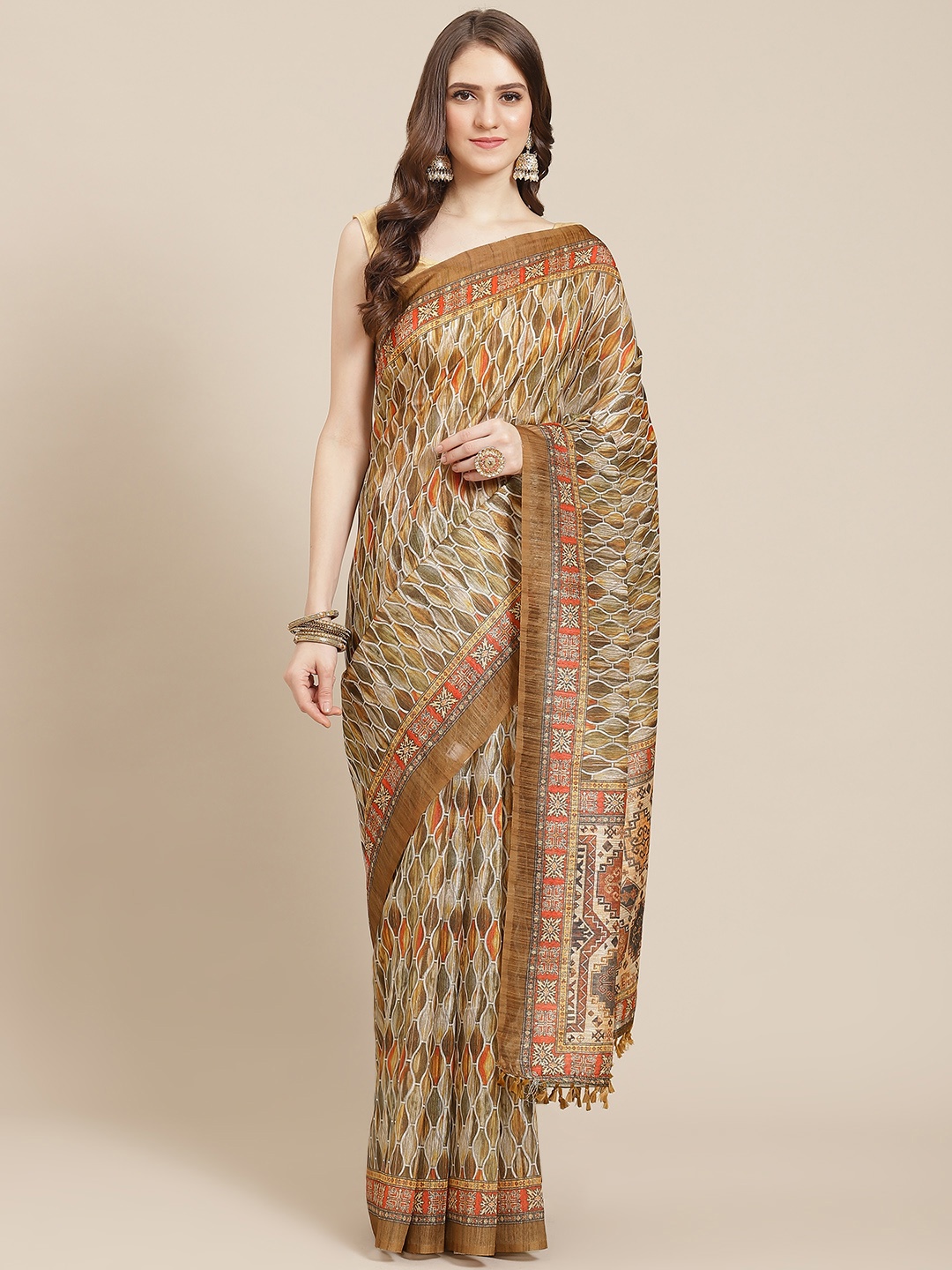 

Grancy Multicoloured Kanjeevaram Saree, Multi