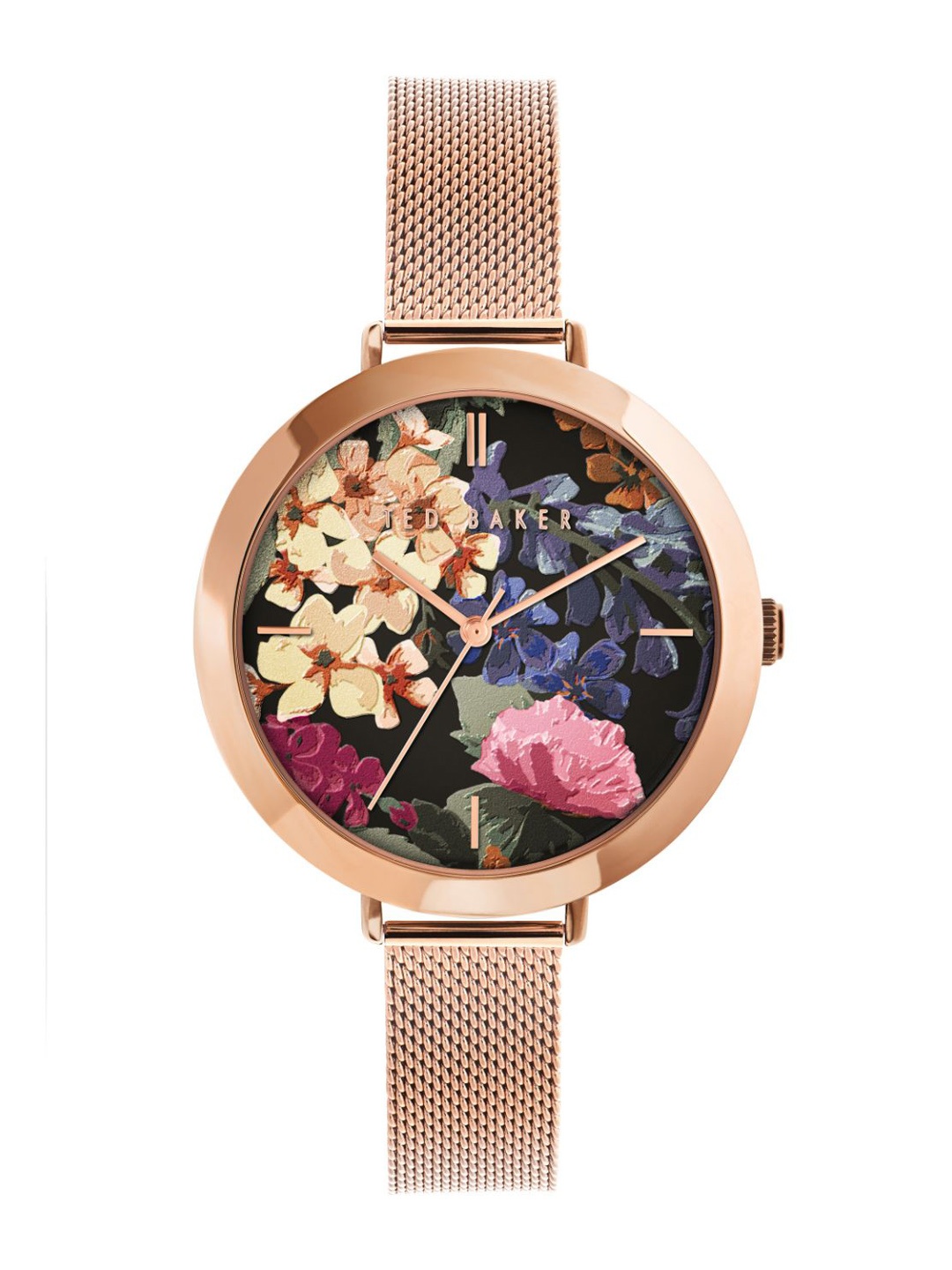

Ted Baker Women Black Brass Dial & Rose Gold Toned Straps Analogue Watch-BKPAMF104_1-Black