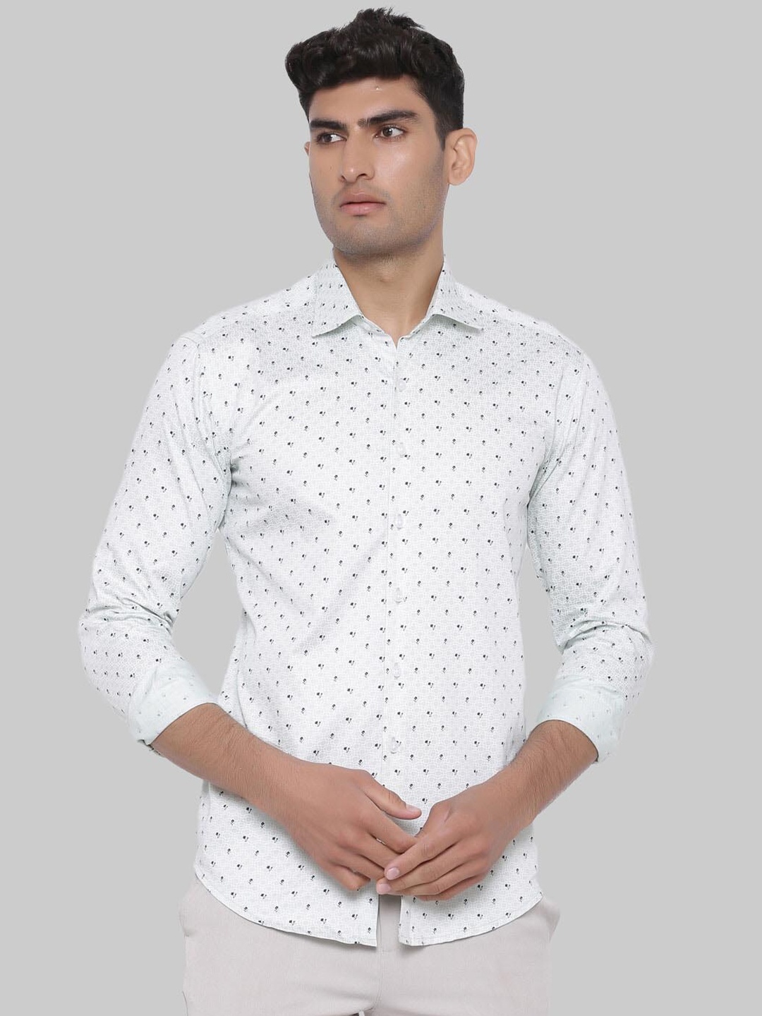 

Tistabene Men Blue Premium Printed Casual Shirt