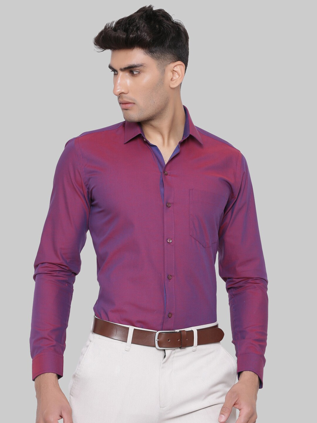 

Tistabene Men Maroon Premium Casual Shirt
