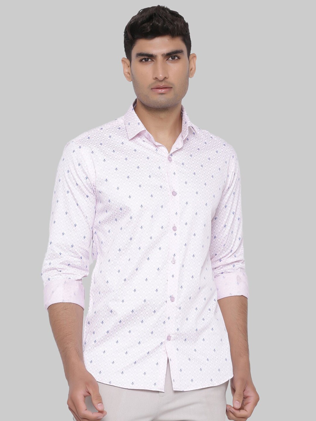 

Tistabene Men Pink Premium Printed Casual Shirt