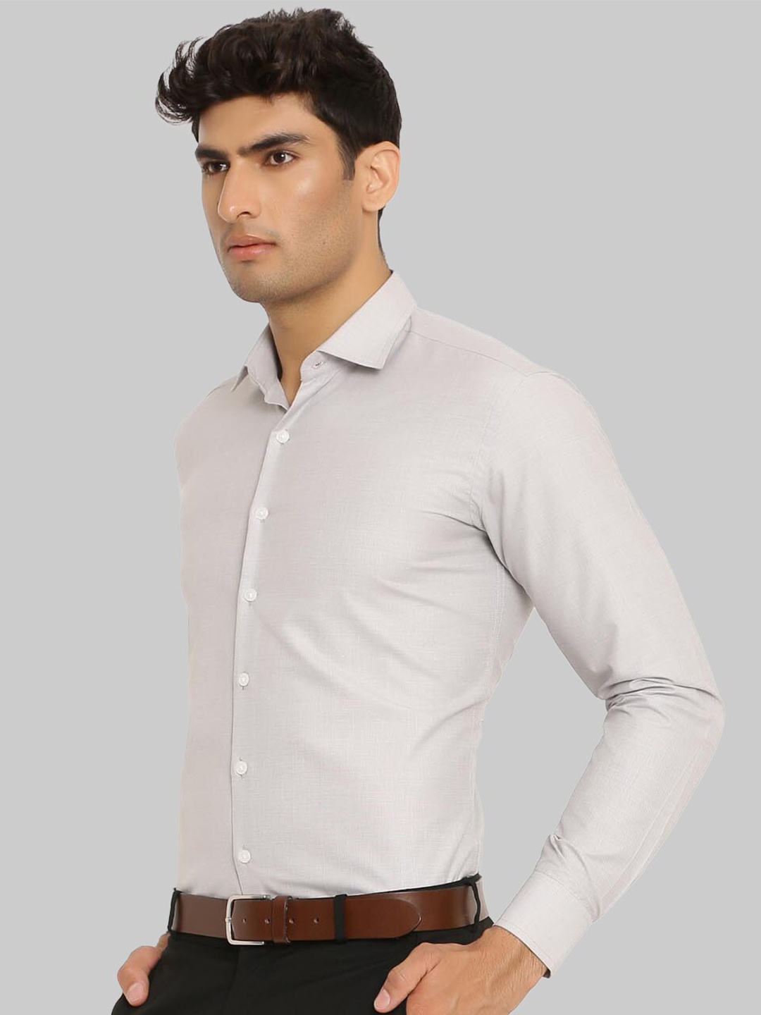 

Tistabene Men Grey Premium Formal Shirt