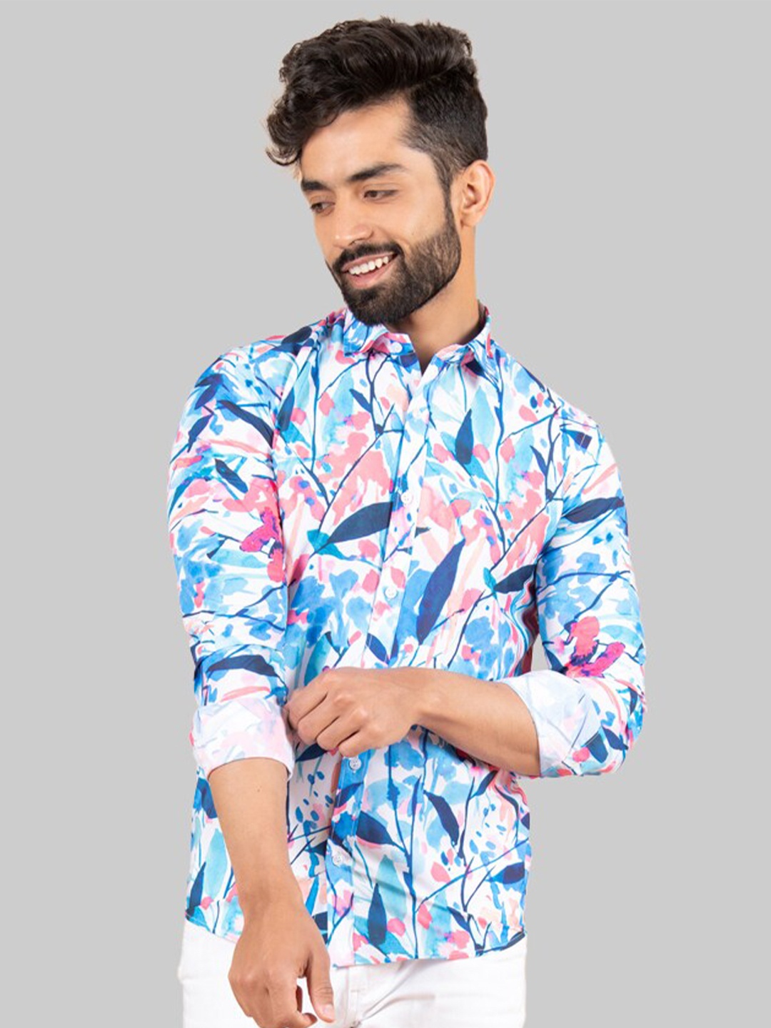 

Tistabene Men Multicoloured Premium Floral Printed Casual Shirt, Multi