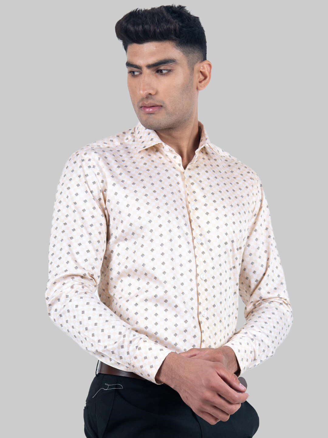 

Tistabene Men Pink Premium Printed Casual Shirt