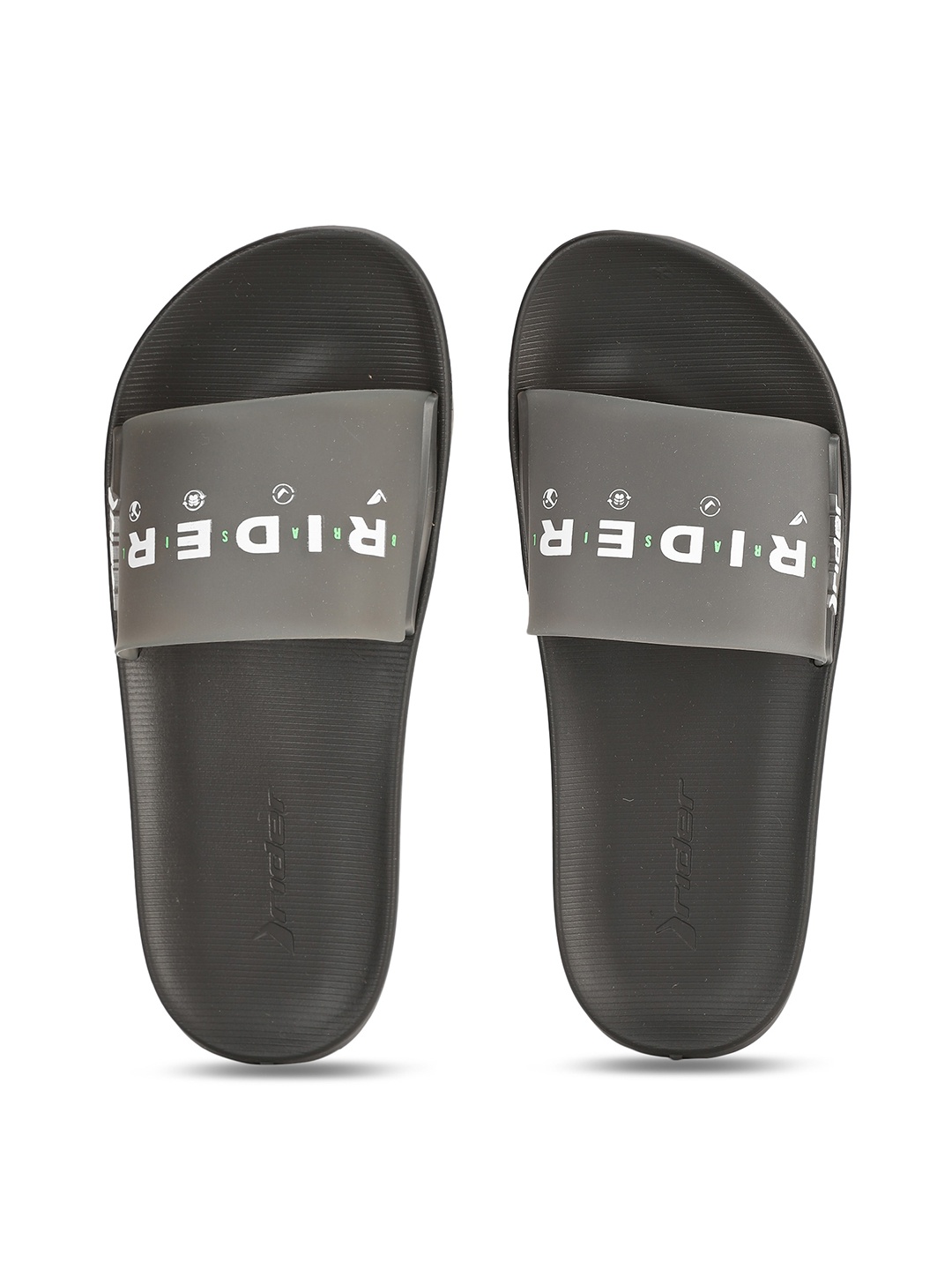 

Rider Men White And Grey Printed Sliders