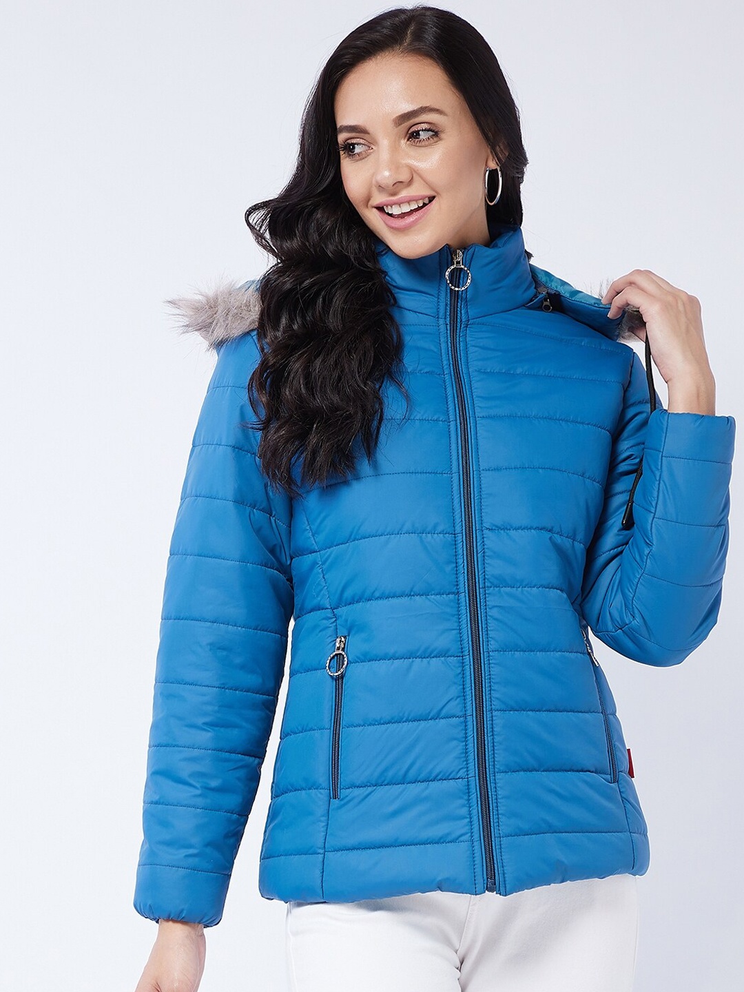

Modeve Women Blue Lightweight Padded Jacket