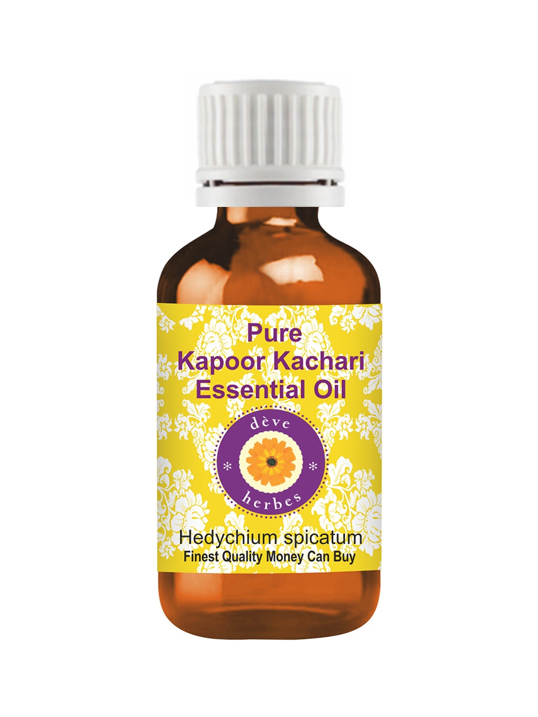 

Deve Herbes Pure Kapoor Kachari Essential Oil - Natural Therapeutic Grade - 50ml, Yellow