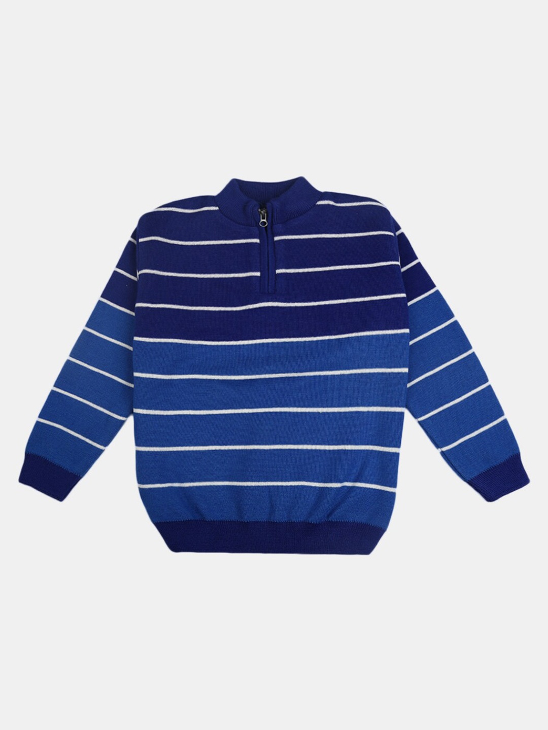 

V-Mart Boys Blue Striped Acrylic Sweatshirt