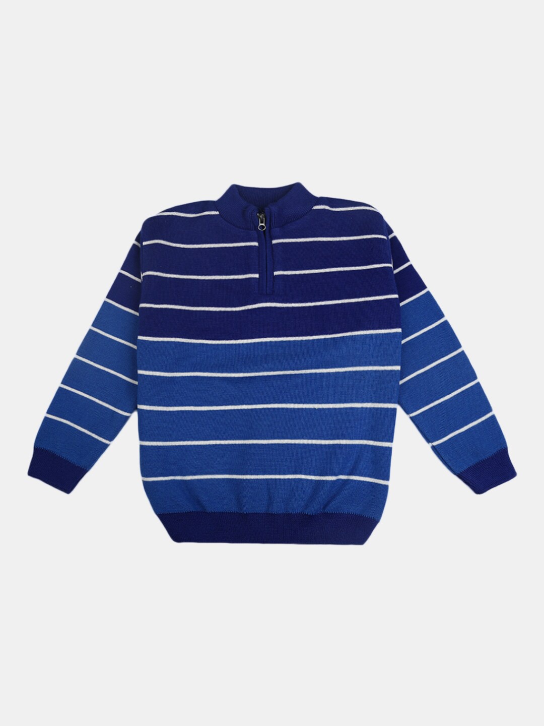 

V-Mart Boys Blue Striped Acrylic Sweatshirt