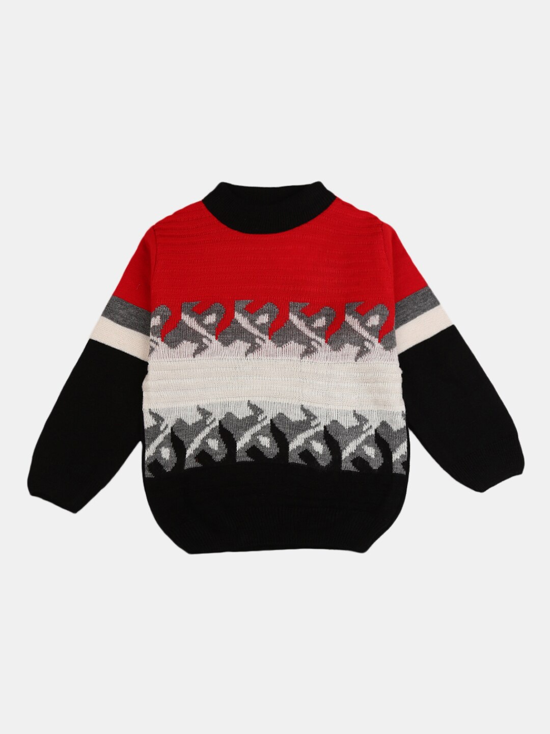 

V-Mart Boys Black & Red Sweatshirt