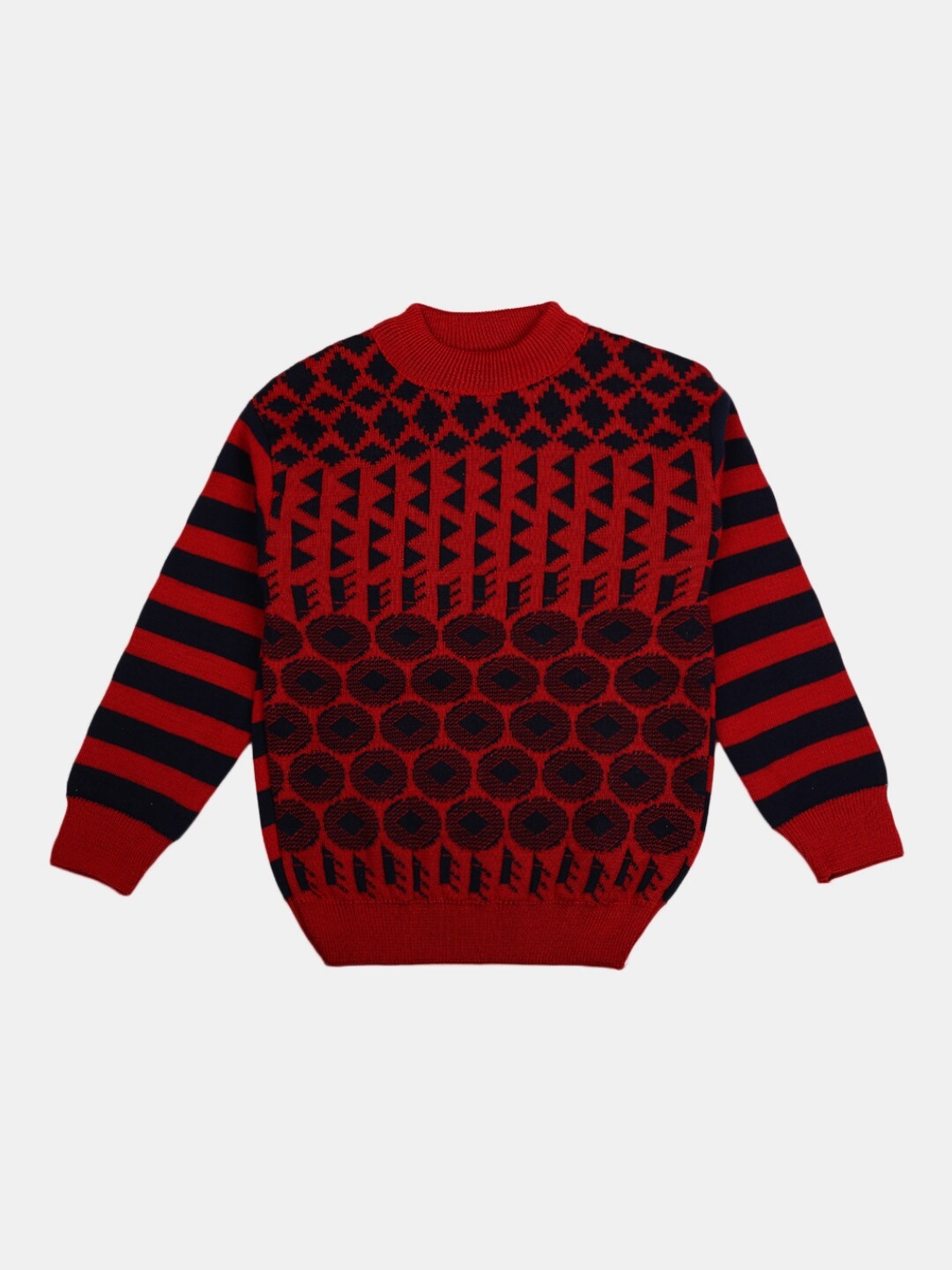 

V-Mart Boys Red Printed Acrylic Sweatshirt