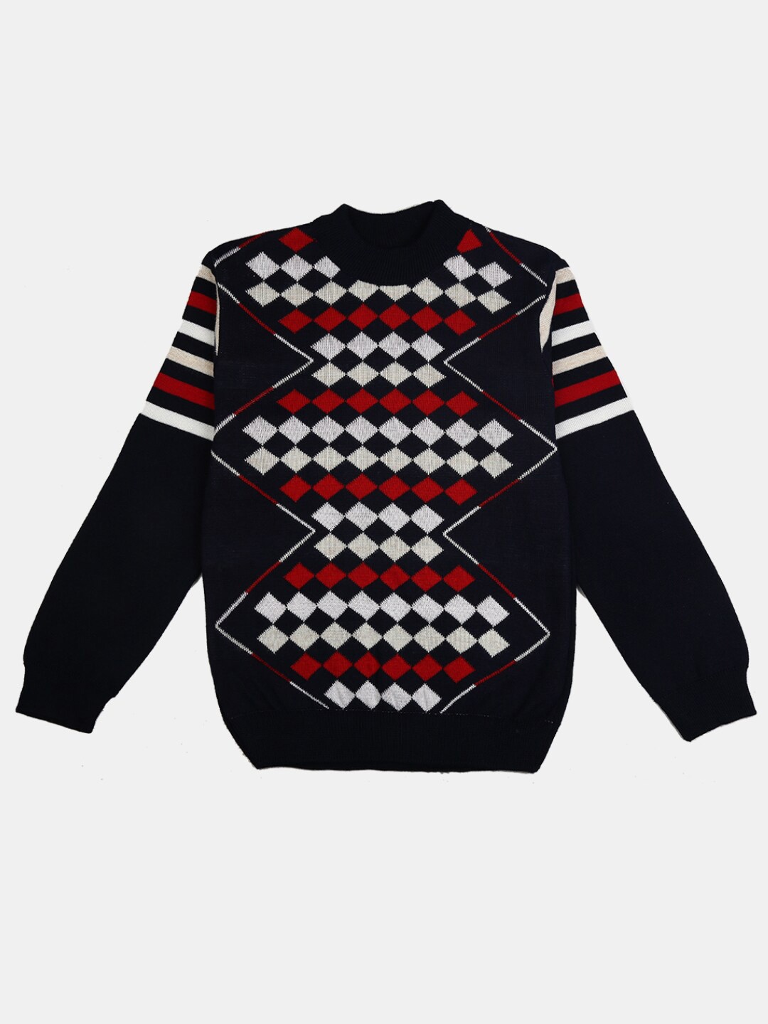 

V-Mart Boys Navy Blue Printed Sweatshirt