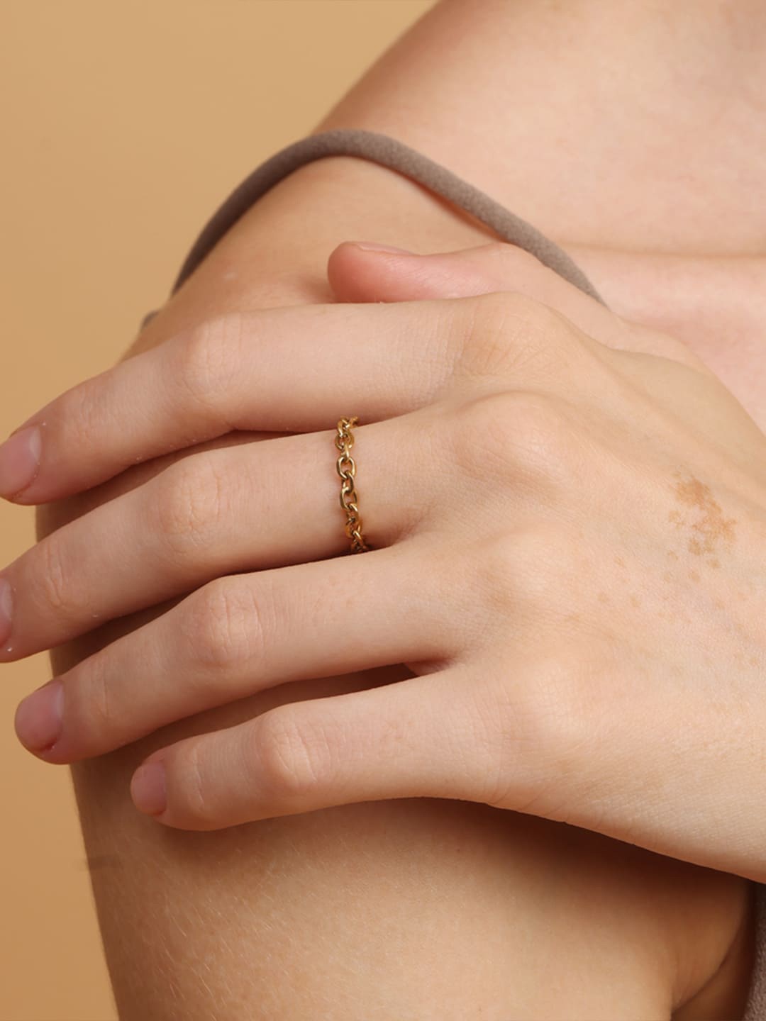

PALMONAS Women Gold Ring