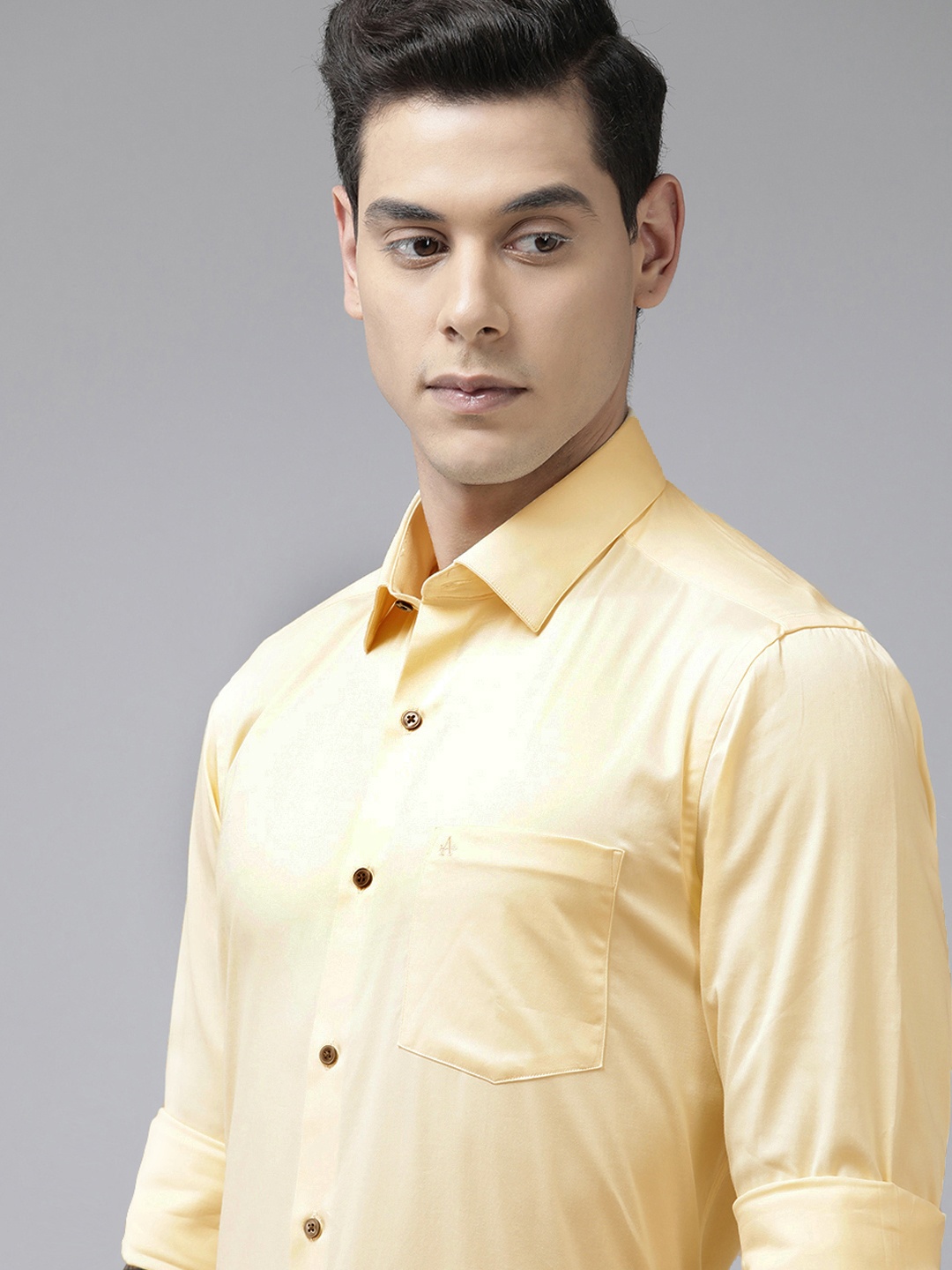 

Arrow Men Yellow Original Slim Fit Casual Shirt