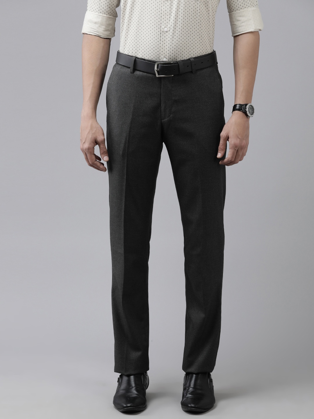 

Arrow Men Grey Tailored Trousers