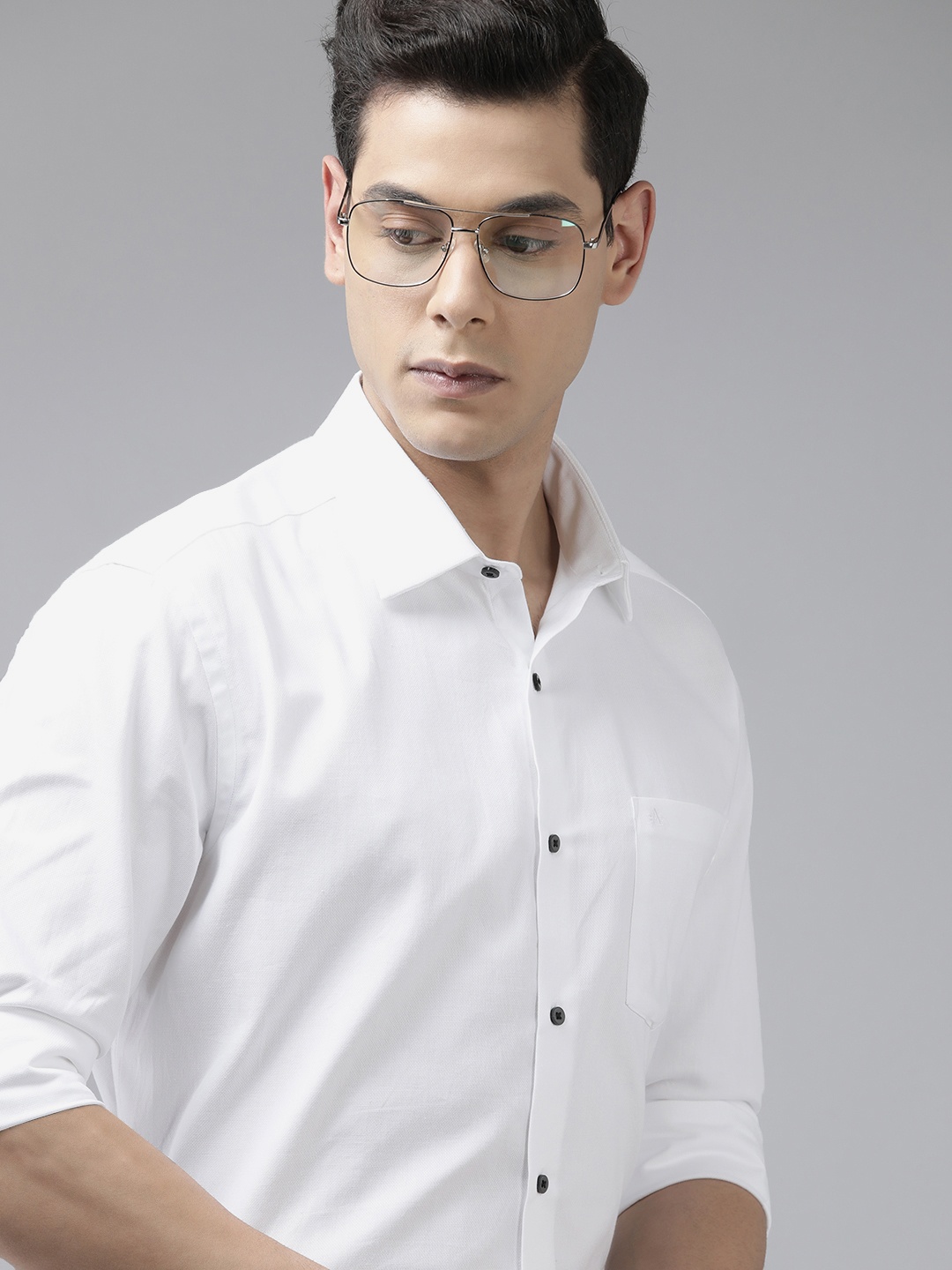 

Arrow Men White Manhattan Slim Fit Pure Cotton Formal Shirt