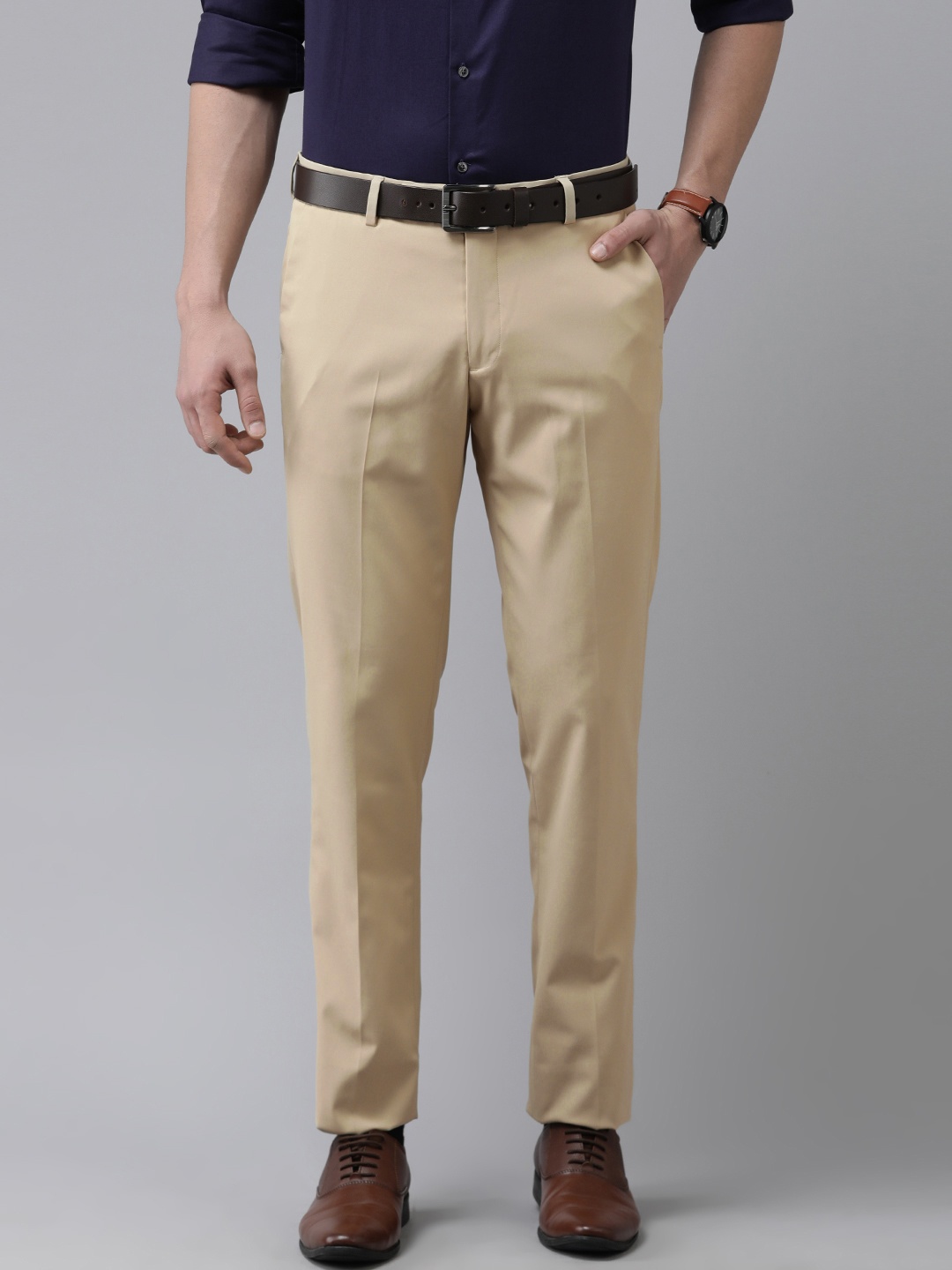 

Arrow Men Khaki Tailored Trousers