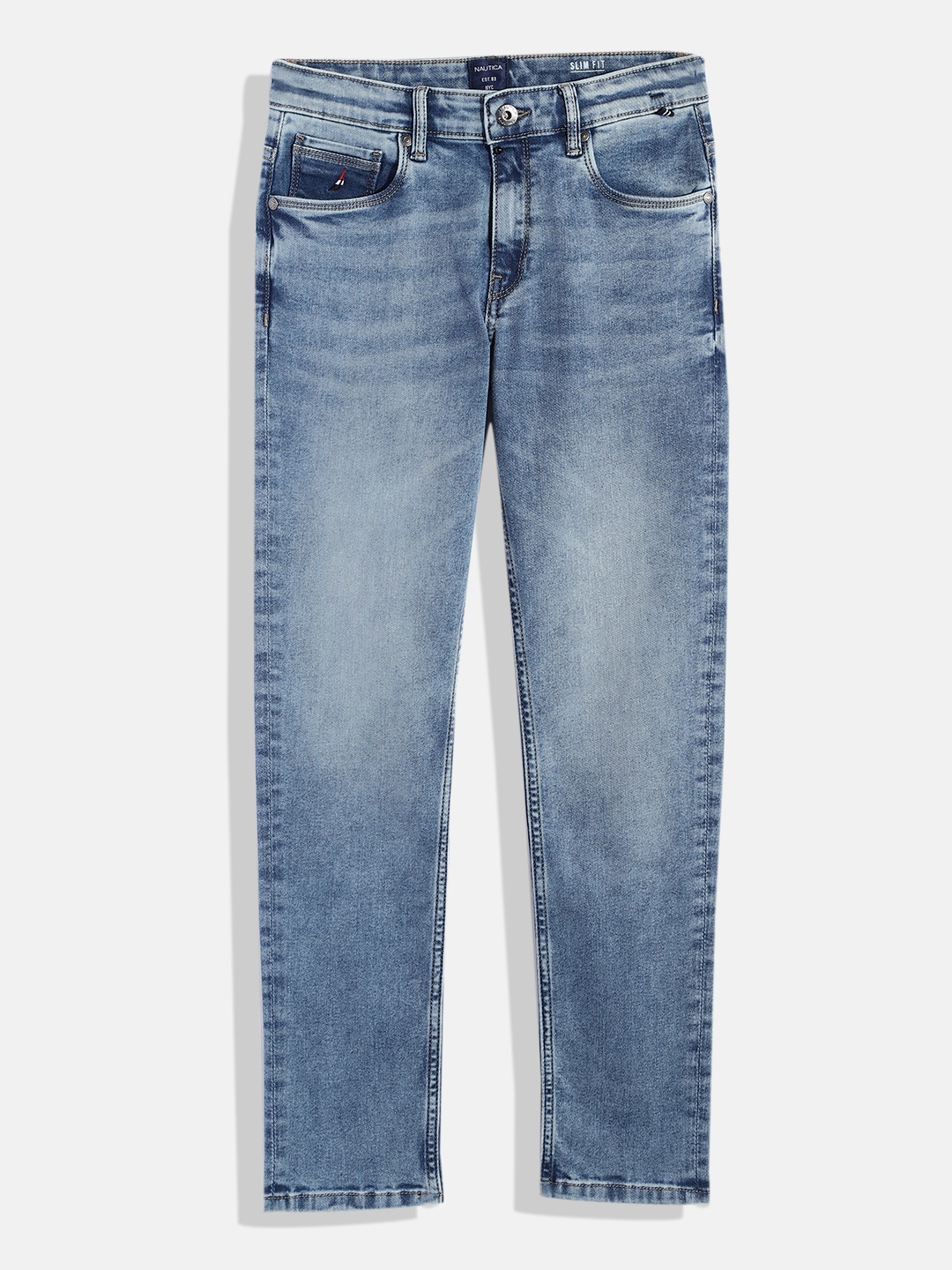 

Nautica Boys Blue Slim Fit Clean Look Stretchable Jeans