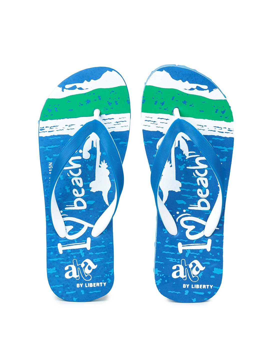 

Liberty Women Blue & White Printed Thong Flip-Flops
