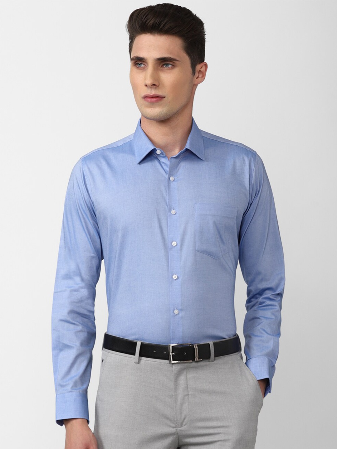 

Van Heusen Men Blue Slim Fit Formal Shirt