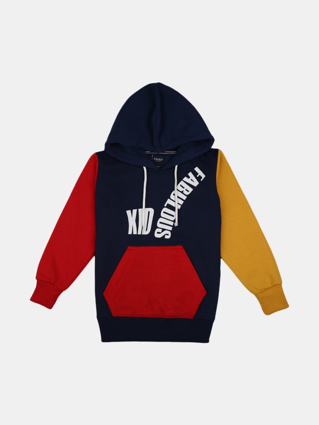 

V-Mart Boys Navy Blue Colourblocked Applique T-shirt