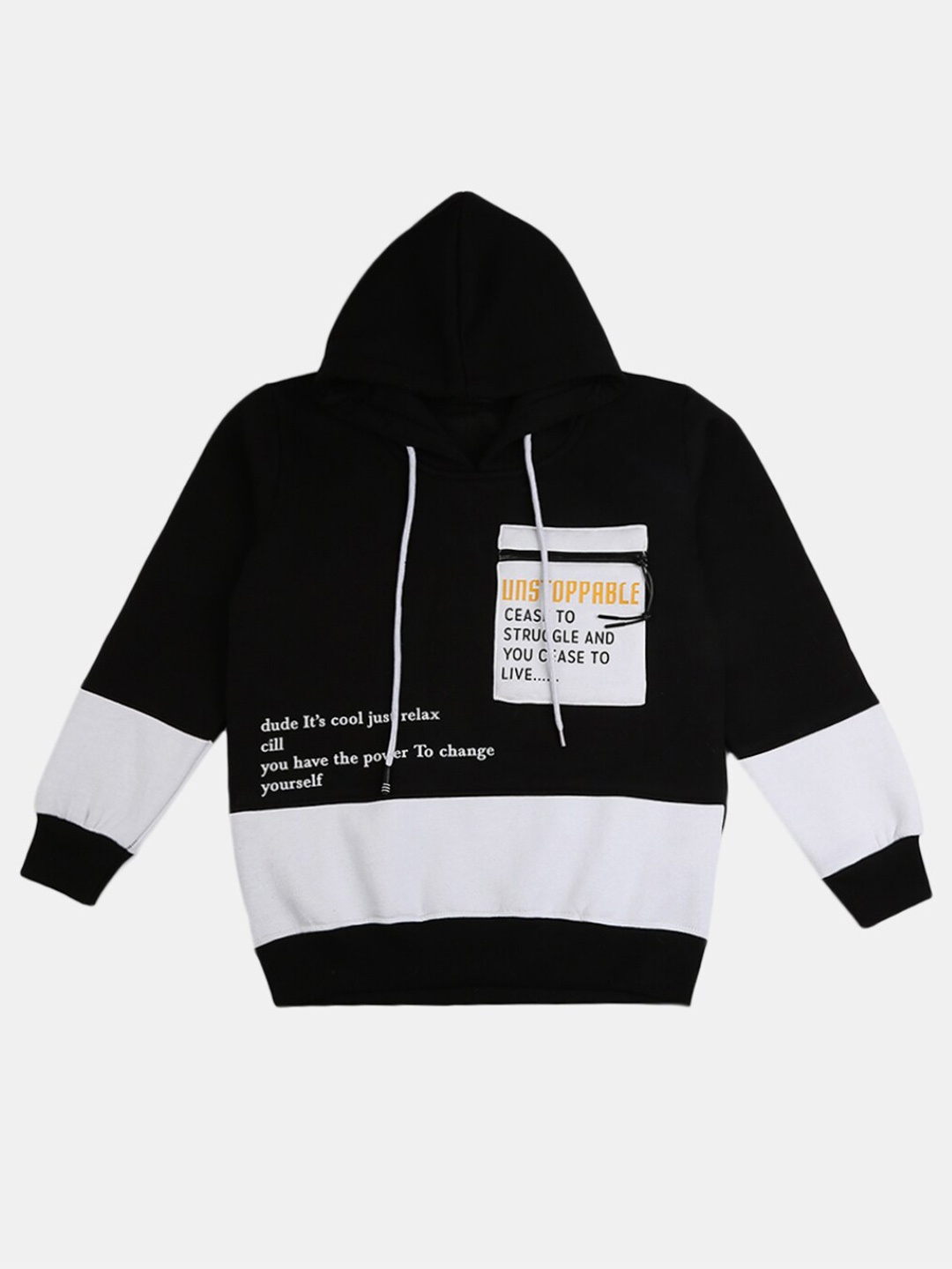 

V-Mart Boys Black Striped T-shirt