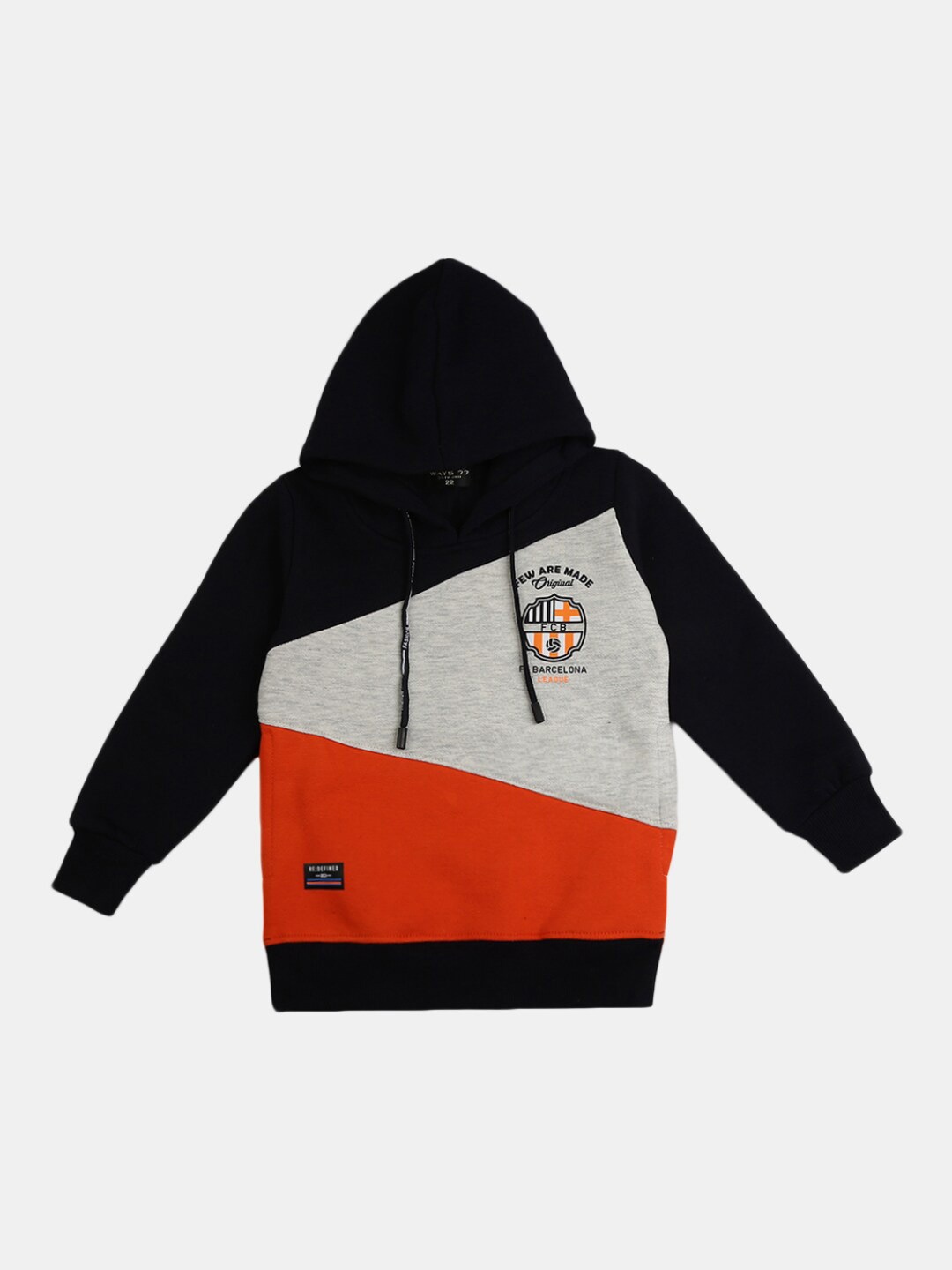

V-Mart Boys Orange Colourblocked T-shirt