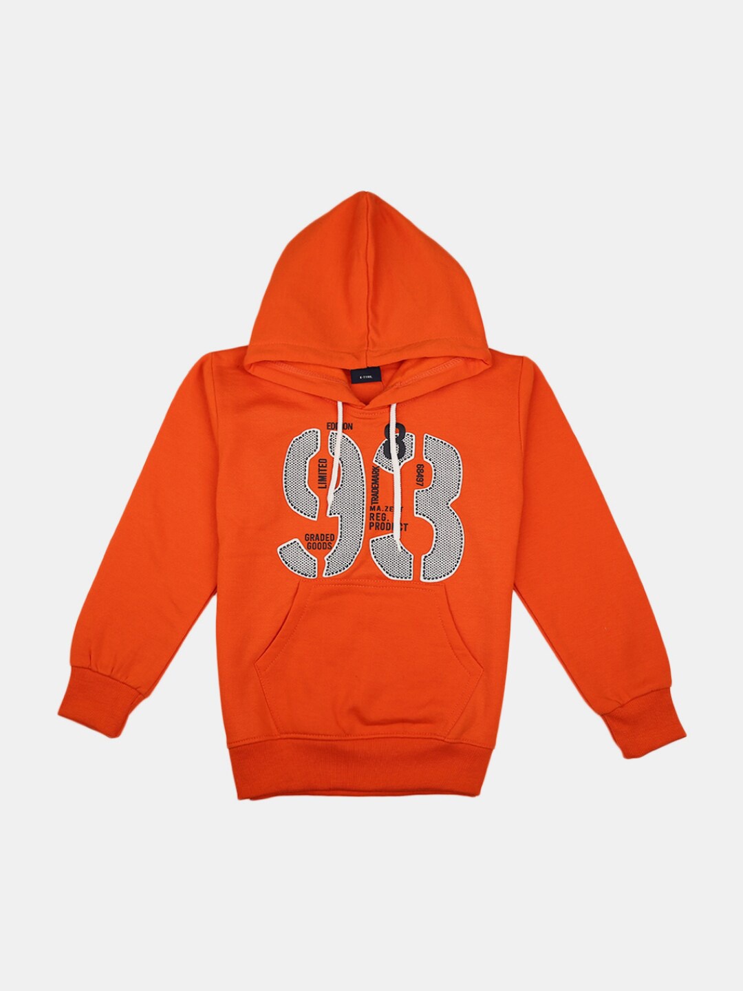 

V-Mart Boys Orange Typography Printed Applique T-shirt
