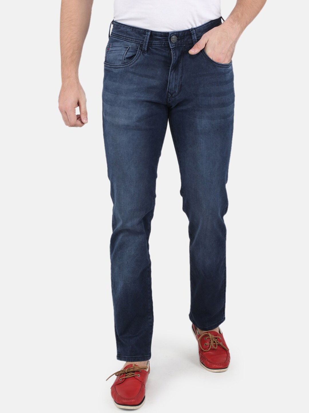 

Monte Carlo Men Blue Light Fade Stretchable Jeans
