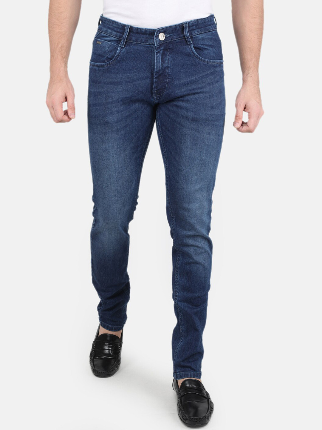 

Monte Carlo Men Blue Skin Tight Skinny Fit Light Fade Stretchable Jeans