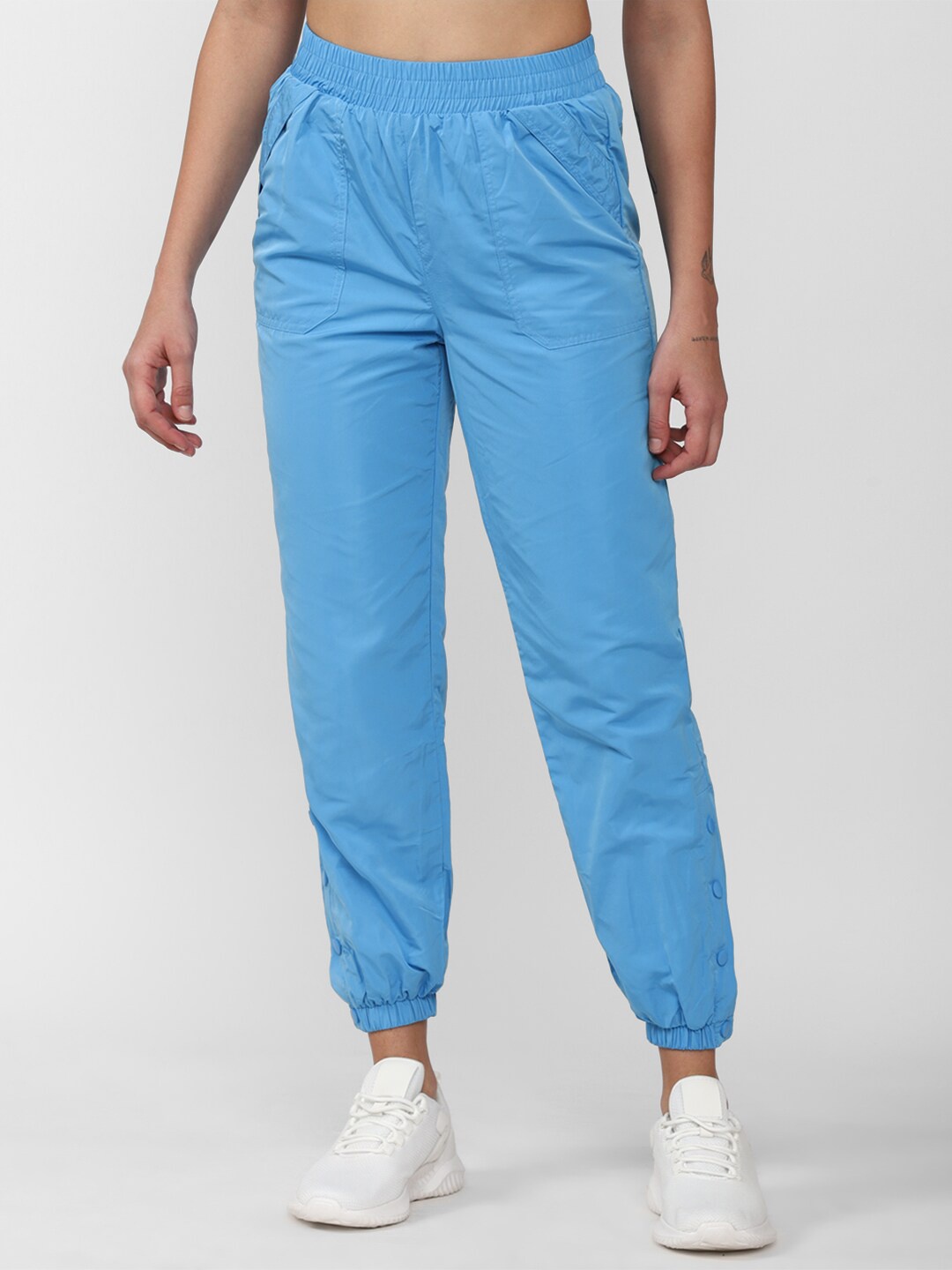 

FOREVER 21 Women Blue Joggers Trousers