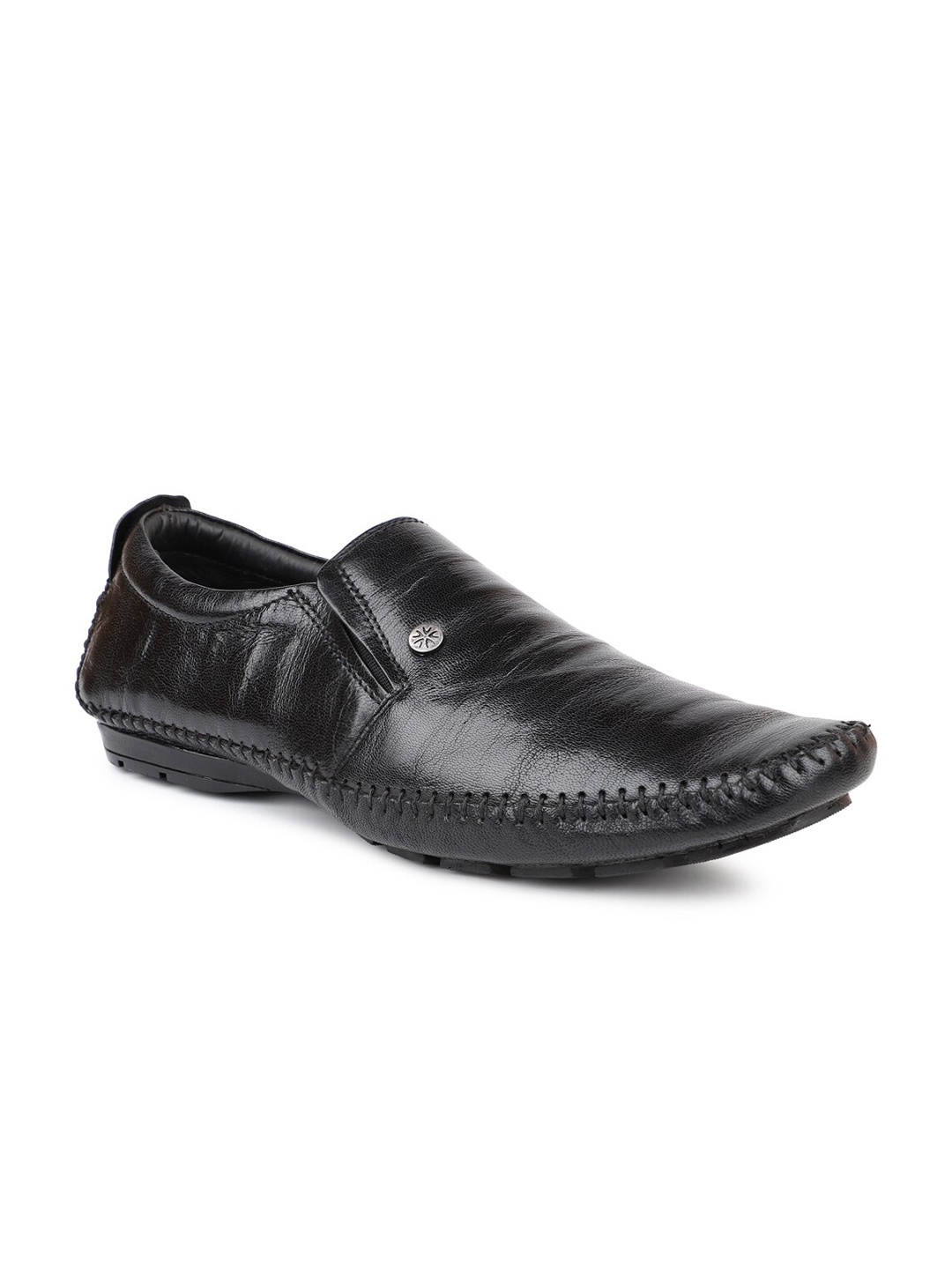 

PRIVO by Inc.5 Men Black Slip-On Solid Formal Shoes