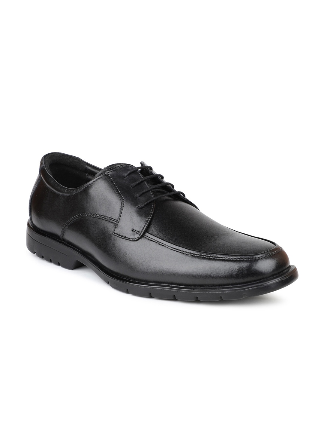 

PRIVO by Inc.5 Men Black Solid Formal Derby Shoes