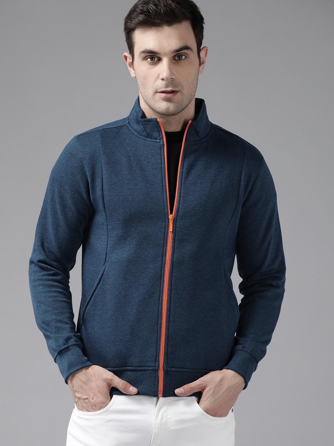 

Park Avenue Mock Collar Slim Fit Sweatshirt, Blue