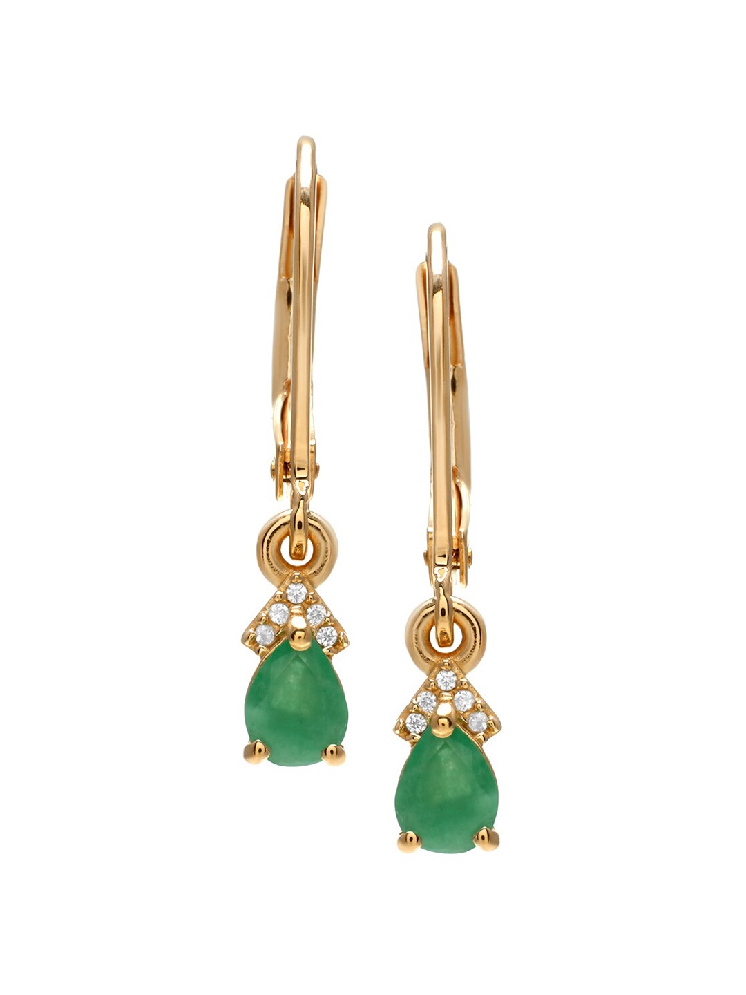 

LA SOULA Green Classic Drop Earrings