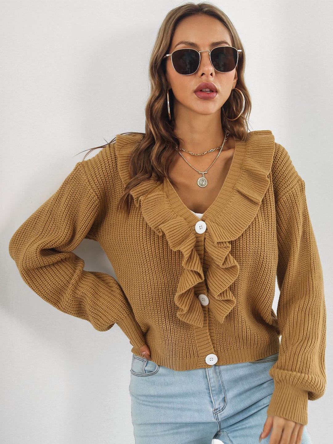 

BoStreet Women Beige Cardigan