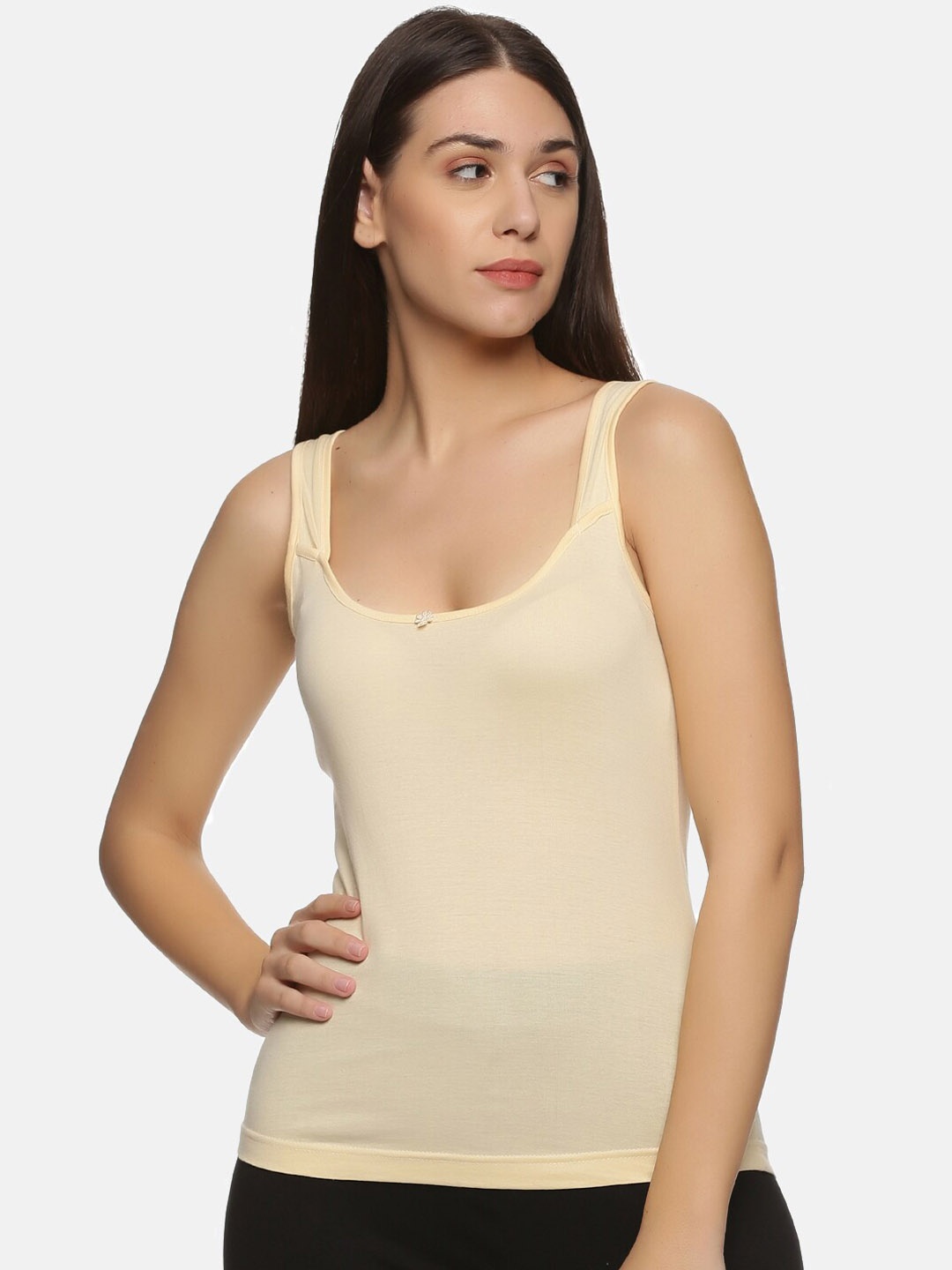 

NOT YET by us Women Pack of 2 Cream Cotton Camisole