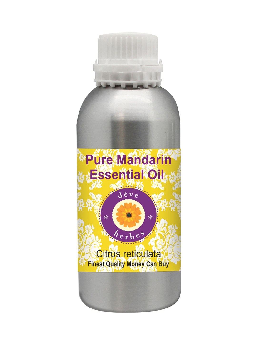 

Deve Herbes Natural Therapeutic Grade Steam Distilled Pure Mandarin Essential Oil - 300 ml, Grey