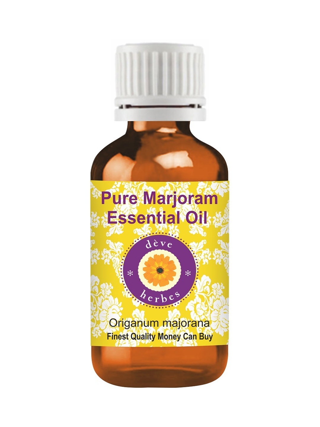 

Deve Herbes Natural Therapeutic Grade Steam Distilled Pure Marjoram Essential Oil - 30 ml, Yellow