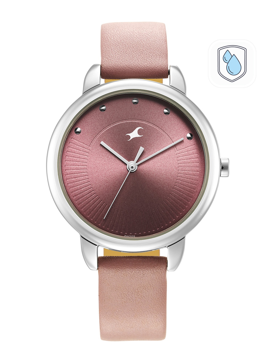 

Fastrack Women Purple Brass Dial & Purple Leather Straps Analogue Watch 6282SL02