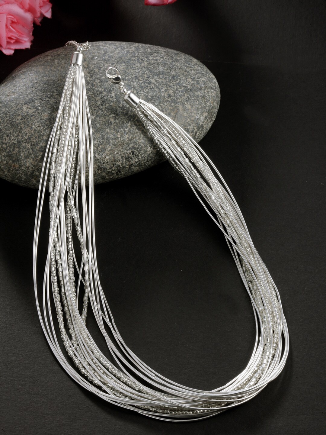 

VOGUE PANASH Women Silver-Plated Layered Necklace