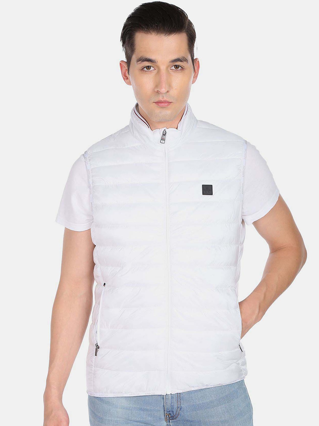 

Arrow Sport Men White Puffer Jacket