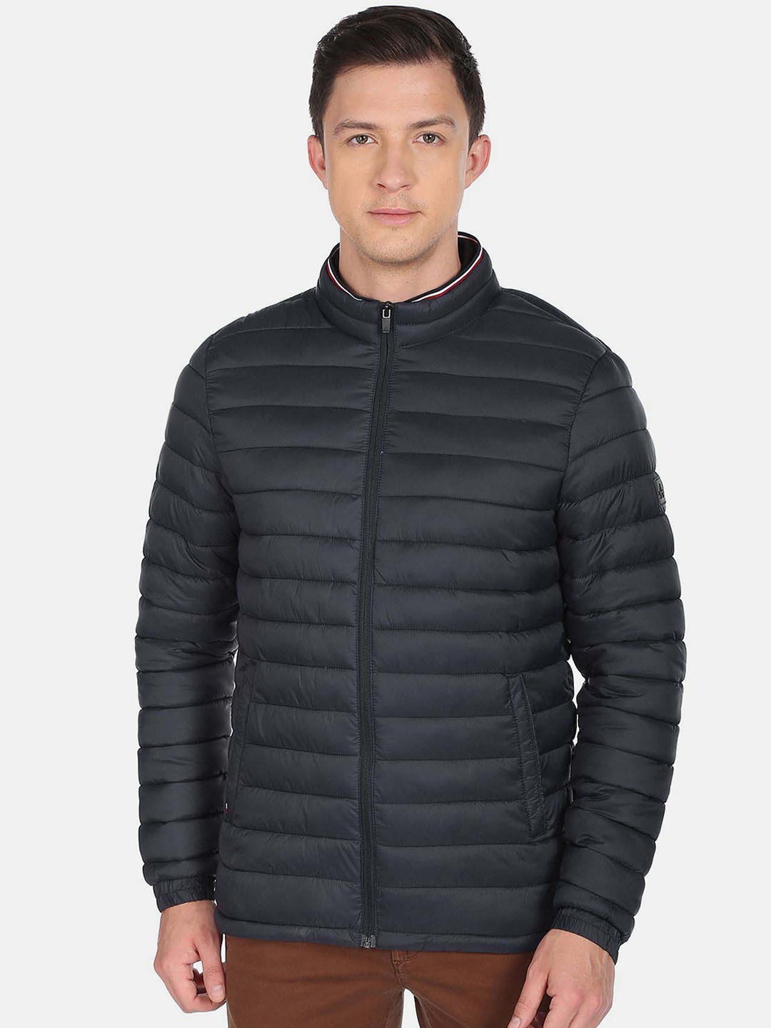 

Arrow Sport Men Blue Lightweight Puffer Jacket