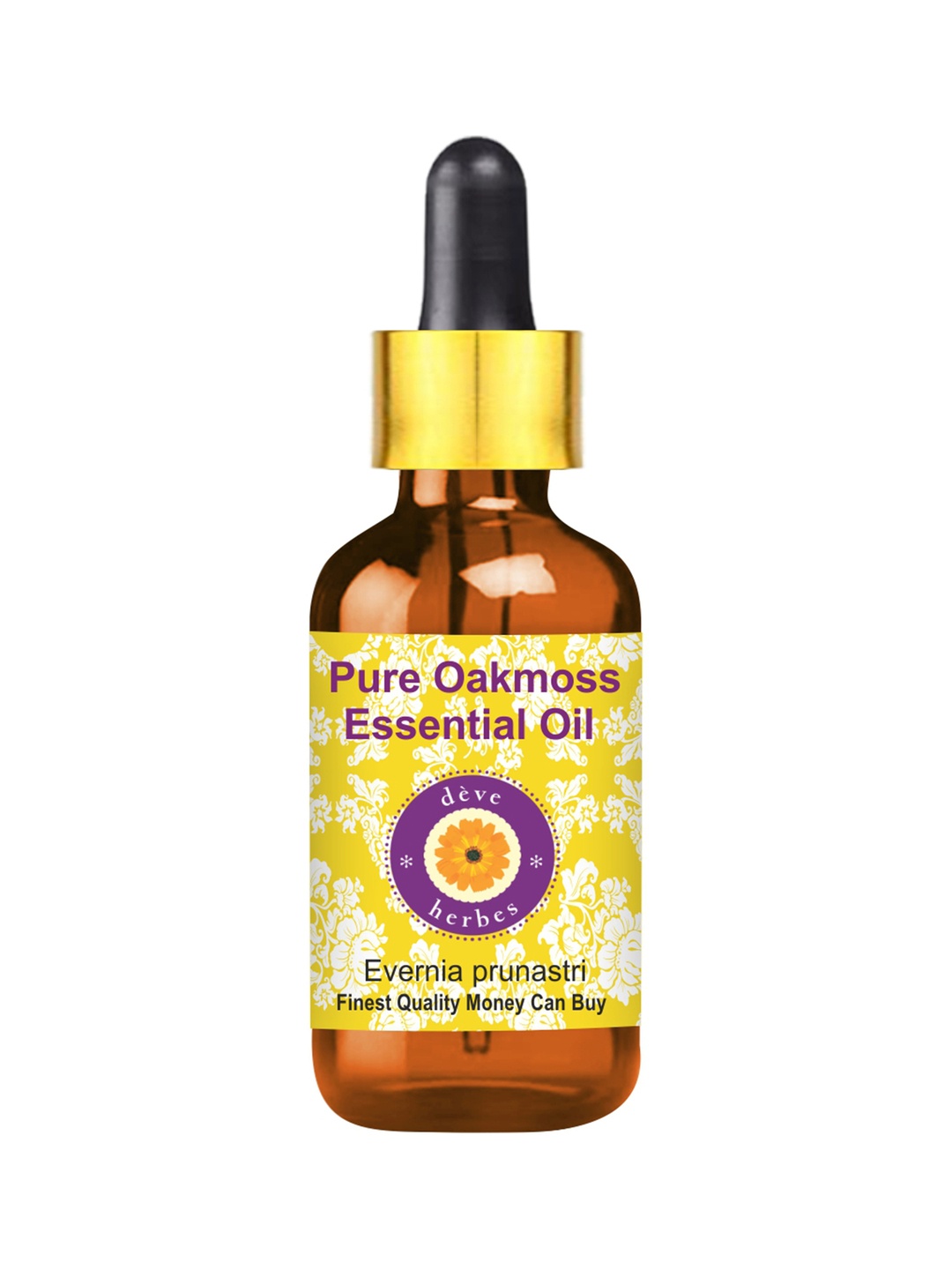 

Deve Herbes Pure Oakmoss Essential Oil with Glass Dropper 10ml, Green