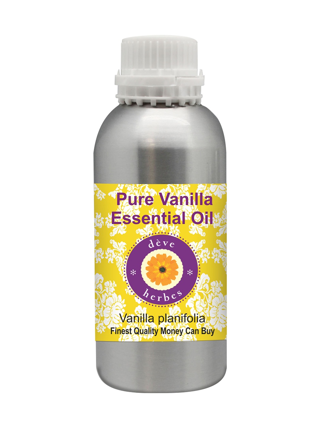 

Deve Herbes Pure Vanilla Essential Oil Natural Therapeutic Grade Steam Distilled - 630ml, Yellow