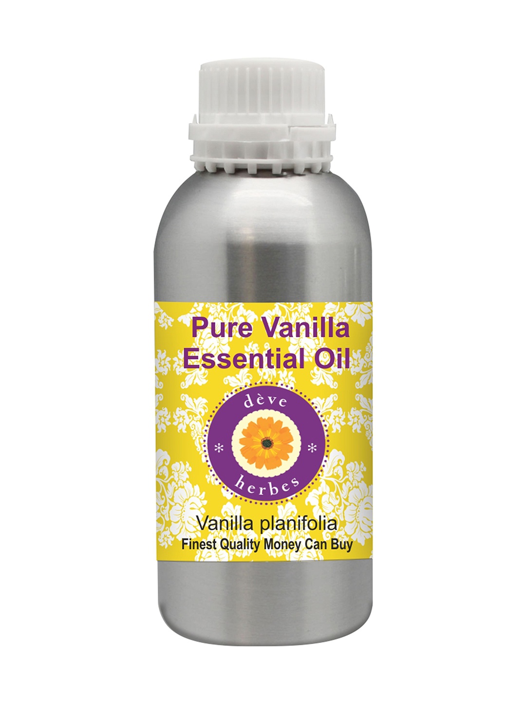 

Deve Herbes Pure Vanilla Essential Oil Natural Therapeutic Grade Steam Distilled - 300ml, Yellow