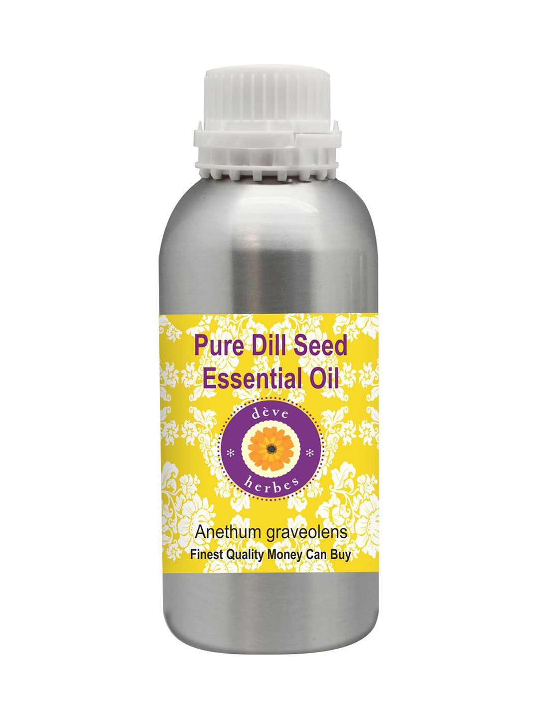 

Deve Herbes Pure Dill Seed Essential Oil Natural Therapeutic Grade Steam Distilled 1250ml, Yellow