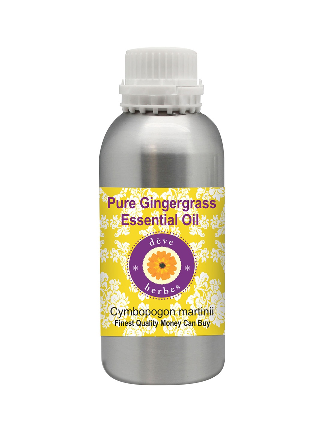 

Deve Herbes Pure Gingergrass Essential Oil Natural Therapeutic Grade Steam Distilled 300ml, Yellow