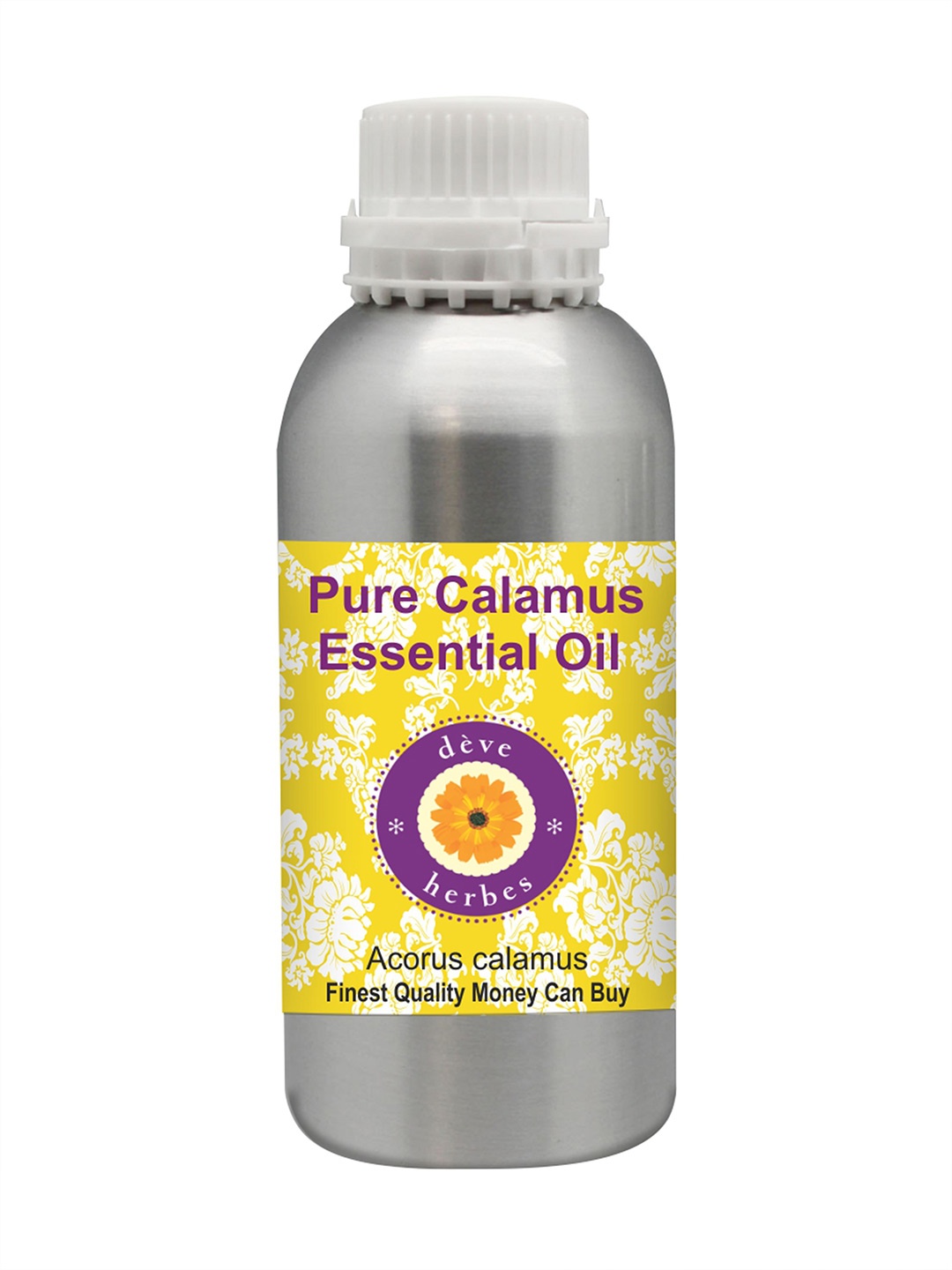 

Deve Herbes Pure Calamus Essential Oil - Natural Therapeutic Grade Steam Distilled- 1250ml, Yellow