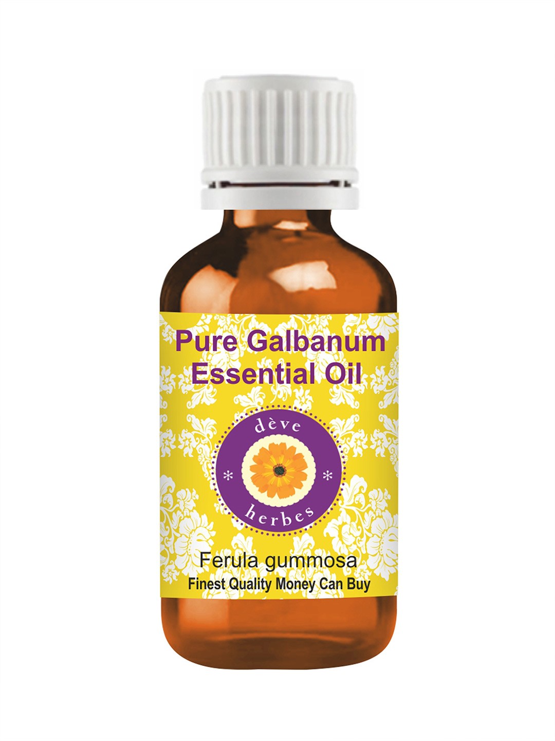 

Deve Herbes Pure Galbanum Essential Oil Natural Therapeutic Grade Steam Distilled 15ml, Yellow